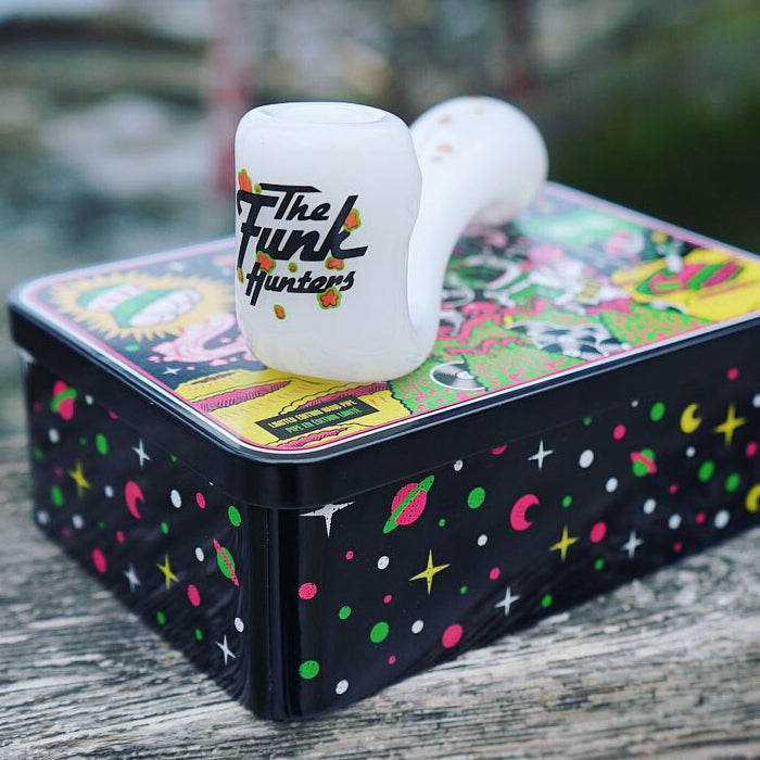 The Funk Hunters / Limited Edition Glass Pipe and Tin